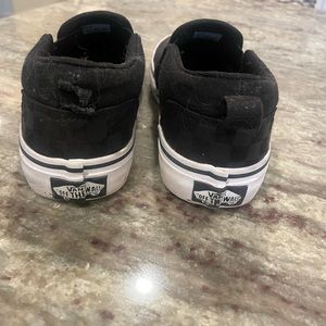 Black and white vans